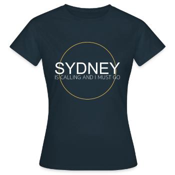 Citation de Sydney - T-shirt Femme - marine - Devant - AI Model Female 172 dark (172cm)