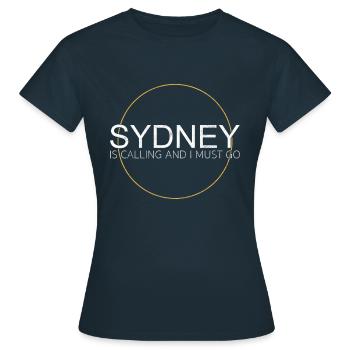 Citation de Sydney - T-shirt Femme - marine - Devant - AI Model Female 172 dark (172cm)