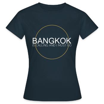 Citation de Bangkok - T-shirt Femme - marine - Devant - AI Model Female 172 dark (172cm)