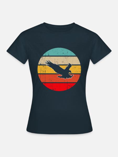 Adler Retro - Frauen T-Shirt - Navy