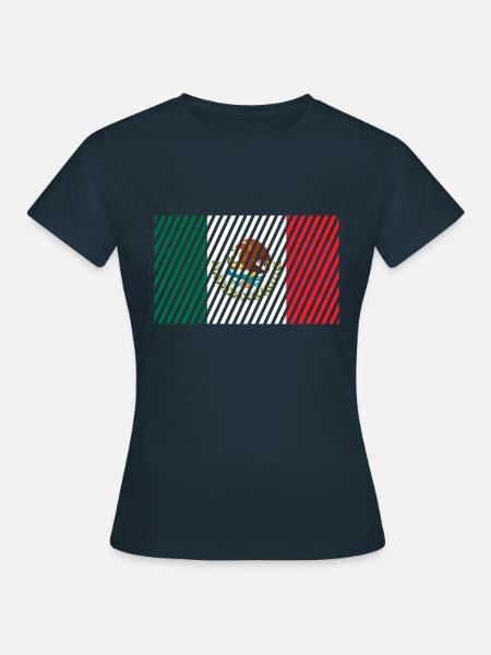 Mexiko Flagge - Frauen T-Shirt - Navy
