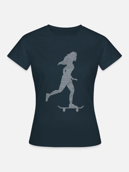 skating girl - Frauen T-Shirt - Navy