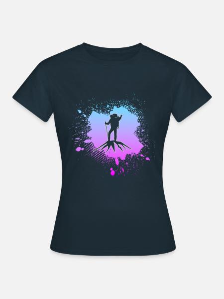 Bergsteigen - Frauen T-Shirt - Navy