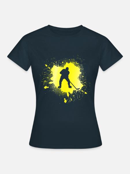 Eishockey - Frauen T-Shirt - Navy
