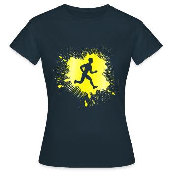 Faire du jogging - T-shirt Femme - marine - Devant - AI Model Female 172 dark (172cm)