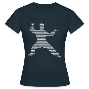 Arts martiaux - T-shirt Femme - marine - Devant - AI Model Female 172 dark (172cm)