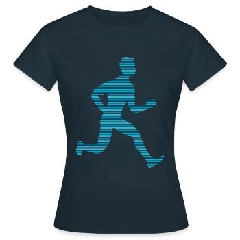 Faire du jogging - T-shirt Femme - marine - Devant - AI Model Female 172 dark (172cm)