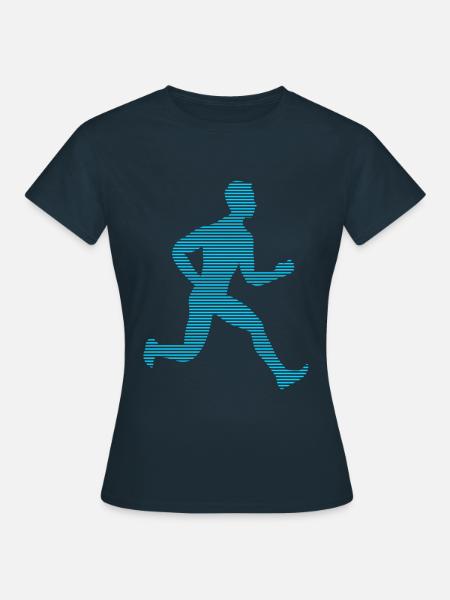 Joggen - Frauen T-Shirt - Navy
