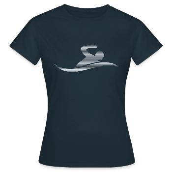 Nager - T-shirt Femme - marine - Devant - AI Model Female 172 dark (172cm)