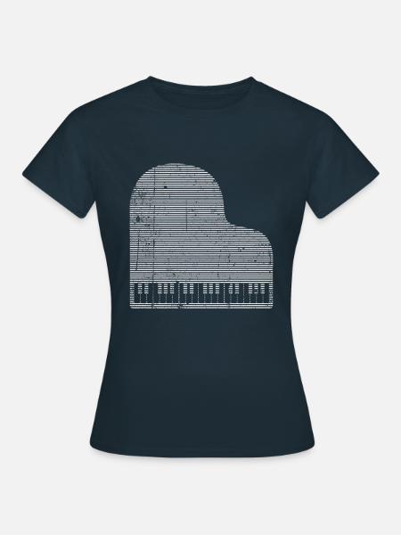 Klavier - Frauen T-Shirt - Navy