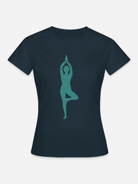 Yoga - Frauen T-Shirt - Navy