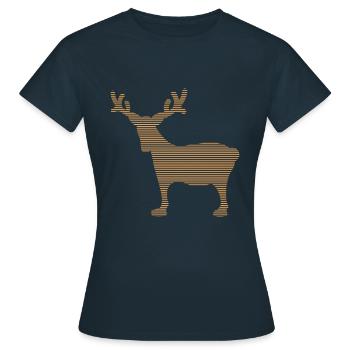 Élan - T-shirt Femme - marine - Devant - AI Model Female 172 dark (172cm)