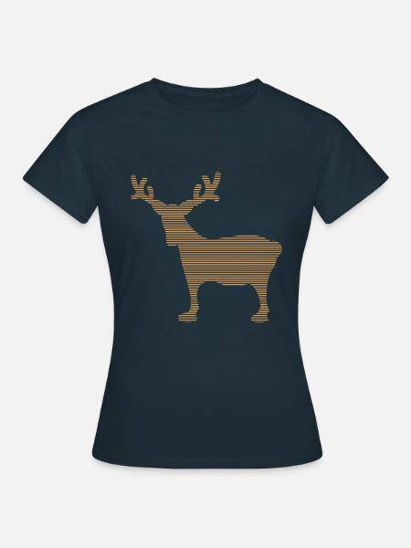 Elch - Frauen T-Shirt - Navy