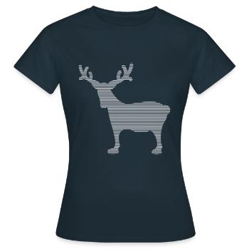 Élan - T-shirt Femme - marine - Devant - AI Model Female 172 dark (172cm)