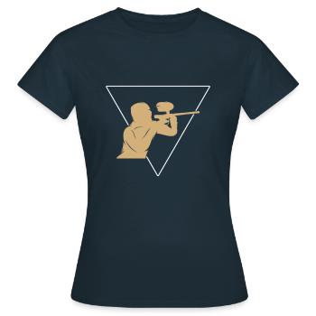 Paintball - T-shirt Femme - marine - Devant - AI Model Female 172 dark (172cm)