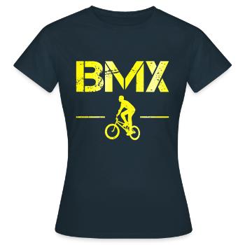 bmx - Frauen T-Shirt - Navy - Vorne - AI Model Female 172 dark (172cm)