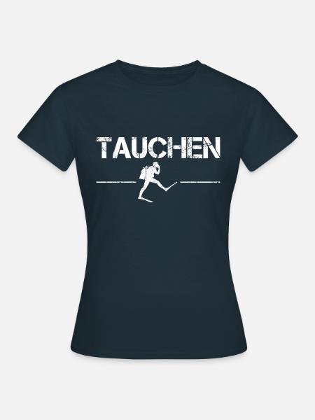 tauchen - Frauen T-Shirt - Navy