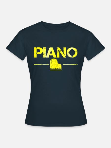 Klavier - Frauen T-Shirt - Navy