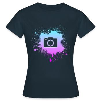 Photography - Women's T-Shirt - navy - Front - AI Model Female 172 dark (172cm)
