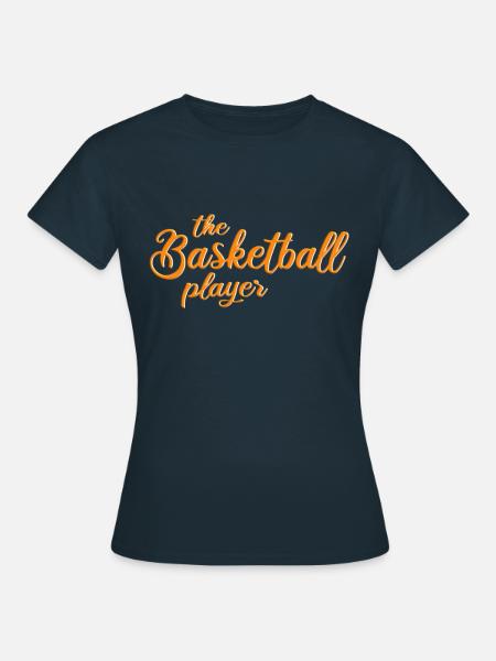 der Basketball Spieler - Frauen T-Shirt - Navy