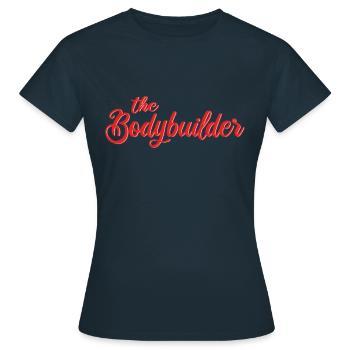 Der Bodybuilder - Frauen T-Shirt - Navy - Vorne - AI Model Female 172 dark (172cm)