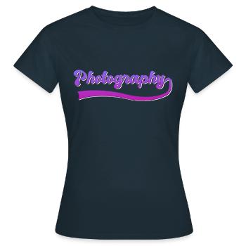 Photography - Women's T-Shirt - navy - Front - AI Model Female 172 dark (172cm)