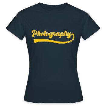 Photography - Women's T-Shirt - navy - Front - AI Model Female 172 dark (172cm)