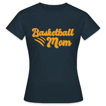 Basketball Mama Geschenk - Frauen T-Shirt - Navy - Vorne - AI Model Female 172 dark (172cm)