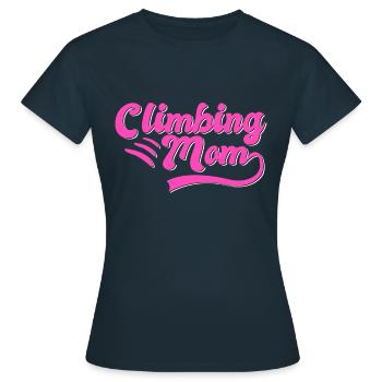 Climbing Mama Gift - Women's T-Shirt - navy - Front - AI Model Female 172 dark (172cm)