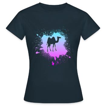 Camel - Women's T-Shirt - navy - Front - AI Model Female 172 dark (172cm)