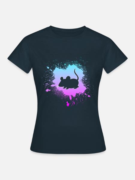 Maus - Frauen T-Shirt - Navy