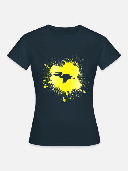 Pelikan - Frauen T-Shirt - Navy