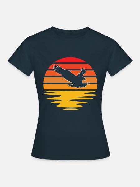 Adler Retro - Frauen T-Shirt - Navy