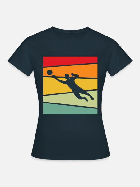 Torwart Retro - Frauen T-Shirt - Navy