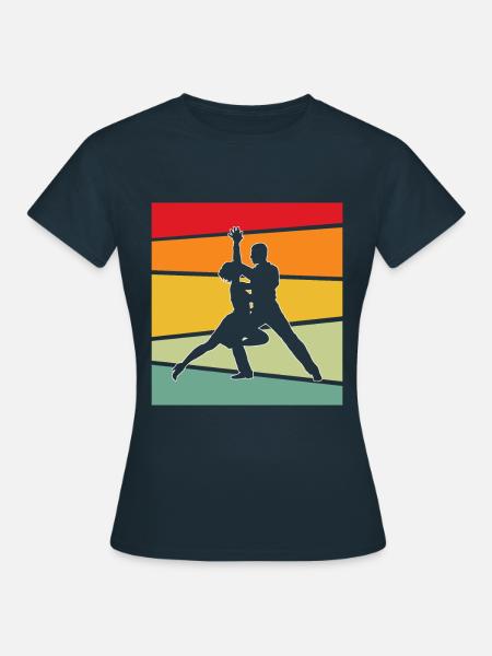 Tanzen Retro - Frauen T-Shirt - Navy