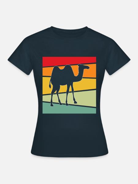 Kamel Retro - Frauen T-Shirt - Navy