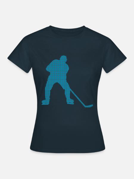 Eishockey - Frauen T-Shirt - Navy