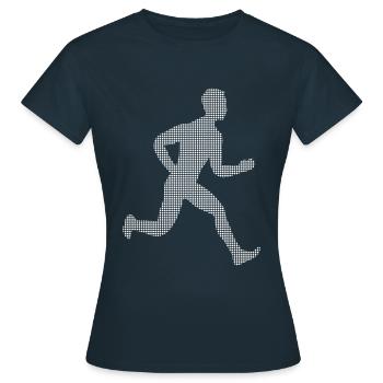 Faire du jogging - T-shirt Femme - marine - Devant - AI Model Female 172 dark (172cm)