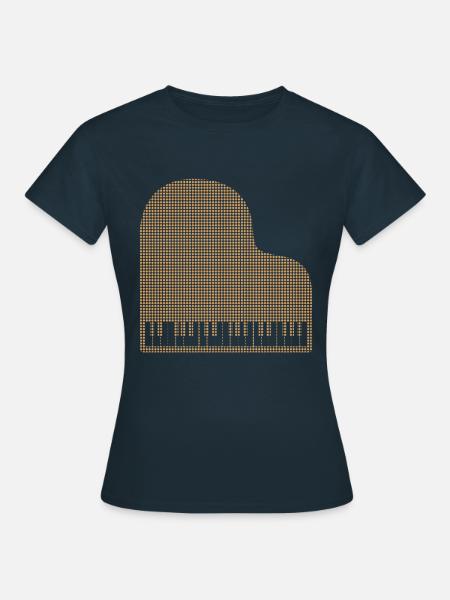 Klavier - Frauen T-Shirt - Navy