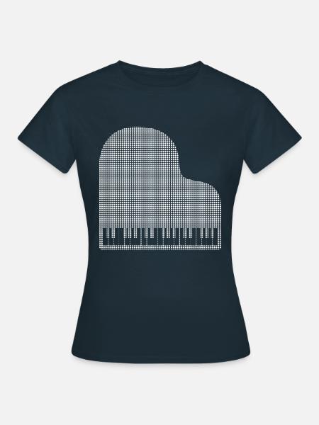 Piano - Vrouwen T-shirt - navy