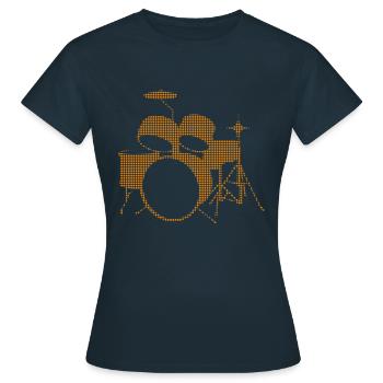Percussion - Women's T-Shirt - navy - Front - AI Model Female 172 dark (172cm)