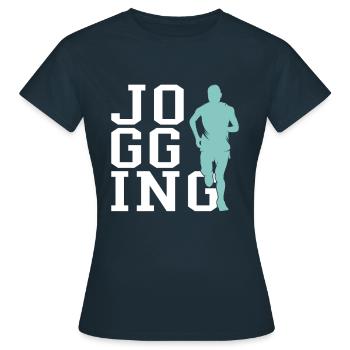 Faire du jogging - T-shirt Femme - marine - Devant - AI Model Female 172 dark (172cm)