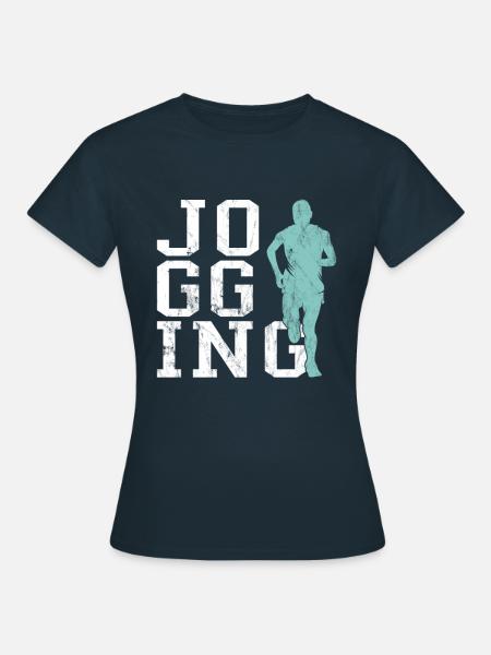 Joggen - Frauen T-Shirt - Navy