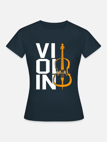Violine - Frauen T-Shirt - Navy