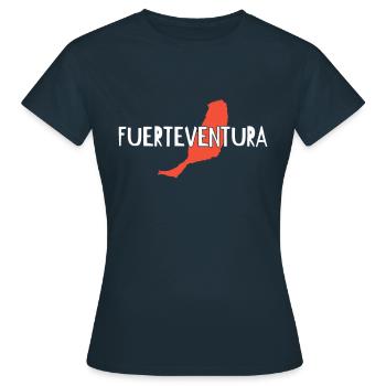 Fuerteventura - Frauen T-Shirt - Navy - Vorne - AI Model Female 172 dark (172cm)