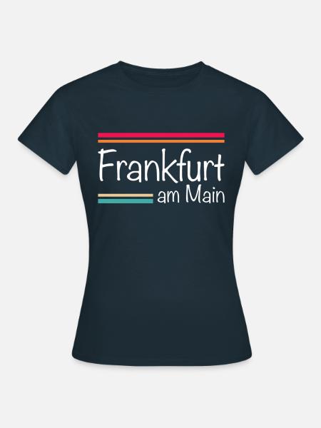 Frankfurt am Main - Frauen T-Shirt - Navy