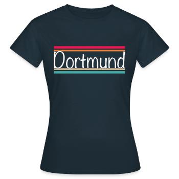 Dortmund - T-shirt Femme - marine - Devant - AI Model Female 172 dark (172cm)