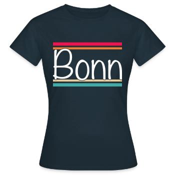 Bonn - T-shirt Femme - marine - Devant - AI Model Female 172 dark (172cm)