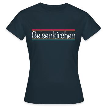 Gelsenkirchen - T-shirt Femme - marine - Devant - AI Model Female 172 dark (172cm)