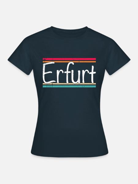 Erfurt - Frauen T-Shirt - Navy